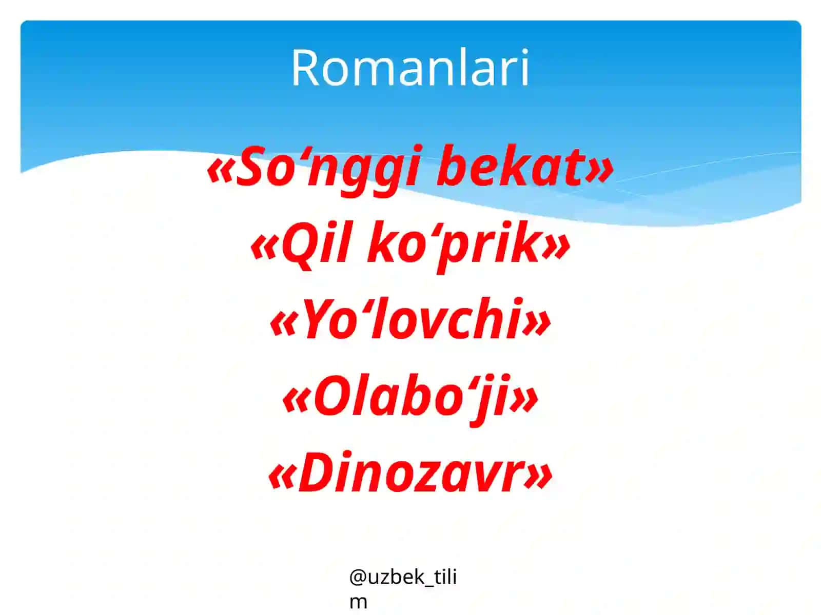 Shukur Xolmirzayev hayoti va ijodi. Hikoyalari 4