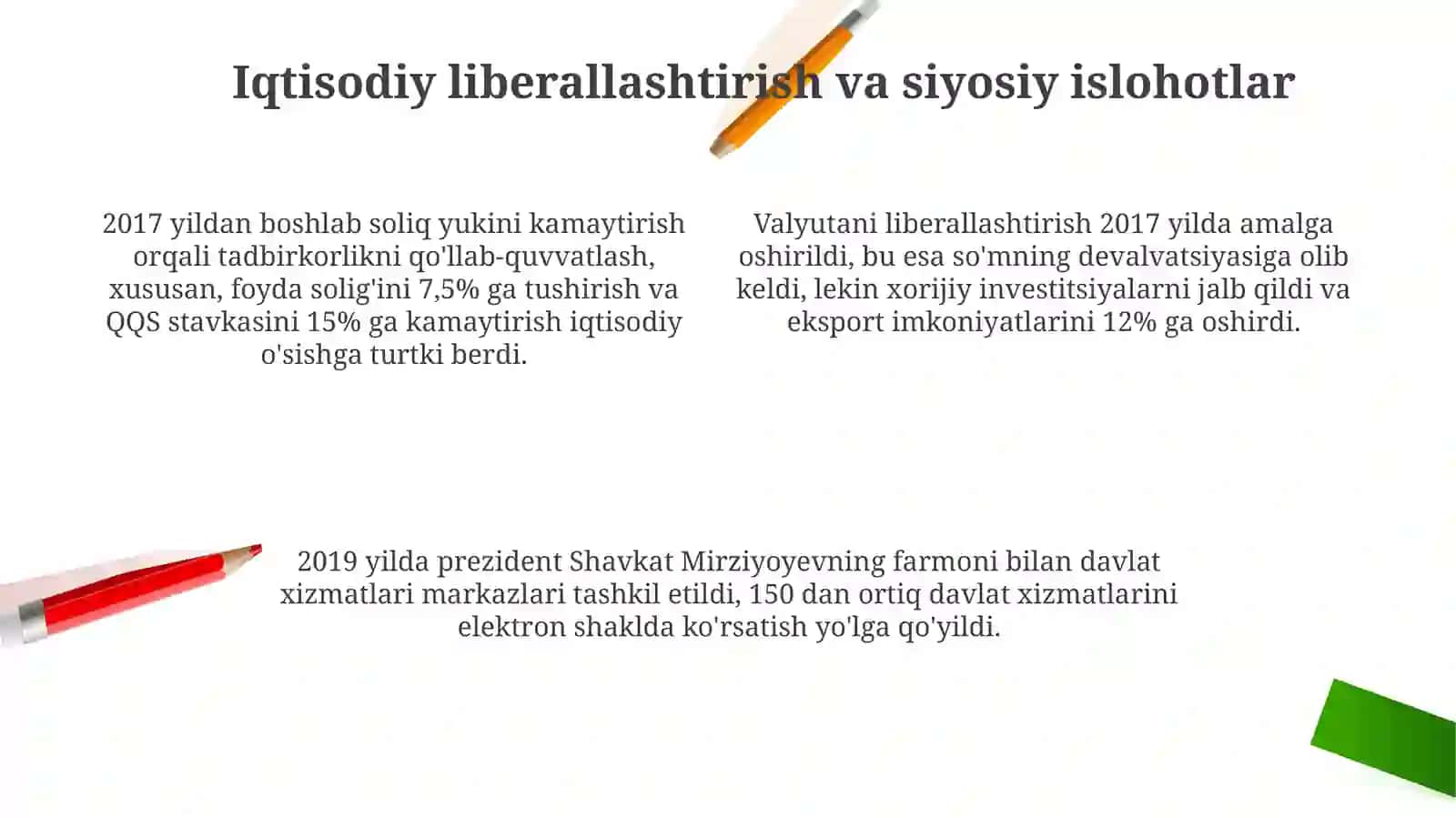 O'zbekistonda amalga oshirilgan siyosiy islohotlar 4