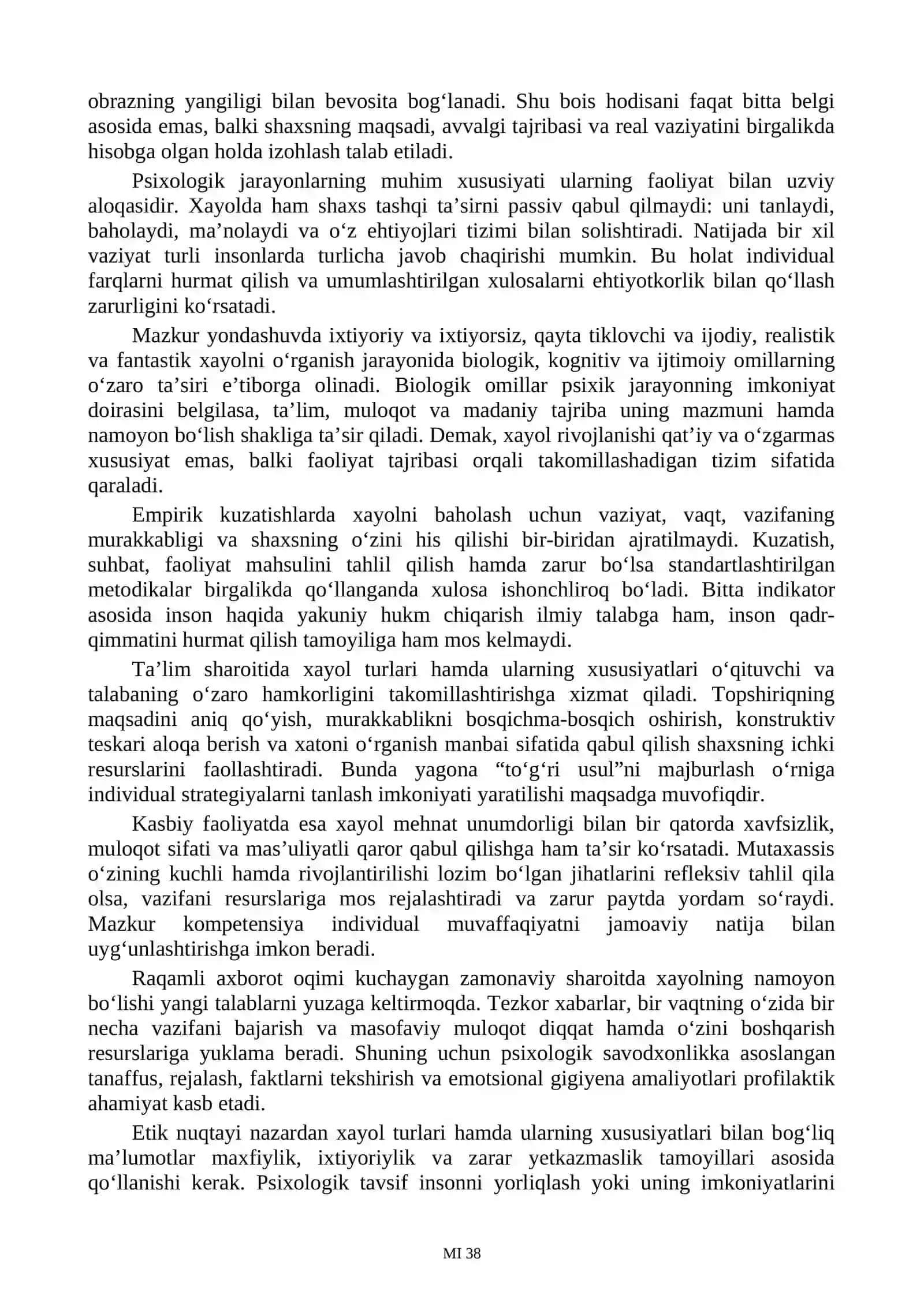 Xayolning Bilish Jarayonlari 4