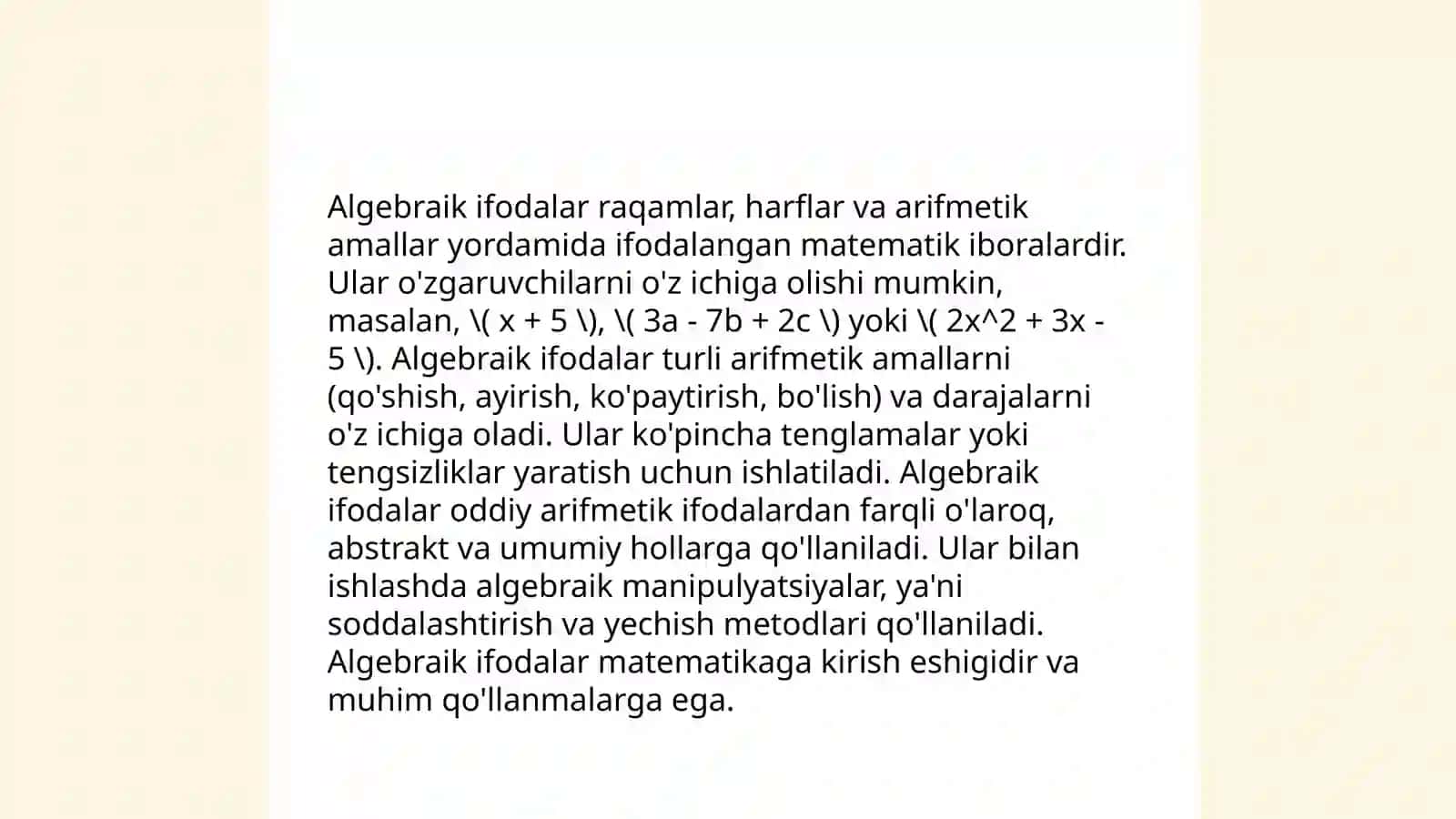 Pisa xalqaro baholash dasturida matematikaga oid mazmun sohalari 4