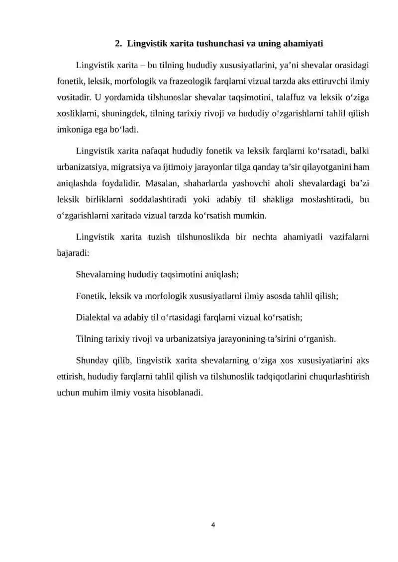 Shevalarning lingvistik xaritasini tuzish 4