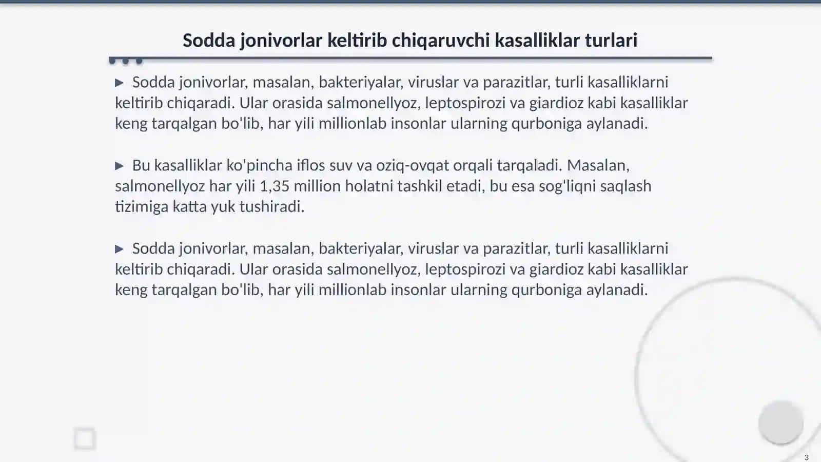 Sodda jonivorlar keltirib chiqaruvchi kasalliklar va ularni laboratoriya diagnostikasi 4