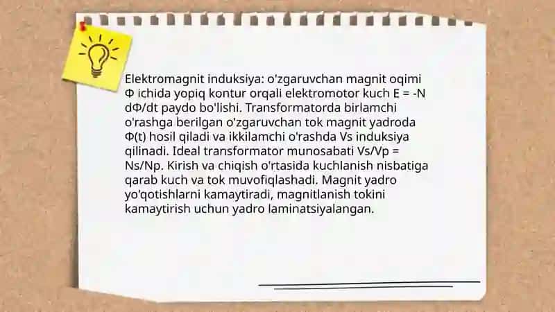 Transformatorlar va ularni ishlash prinsplari 4