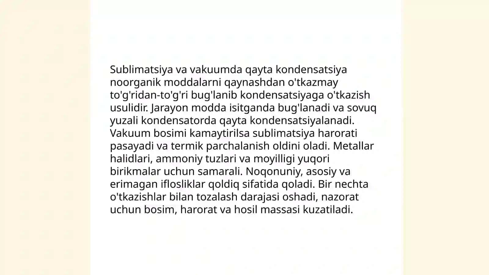O‘ta toza noorganik birikmalar olish usullari 4