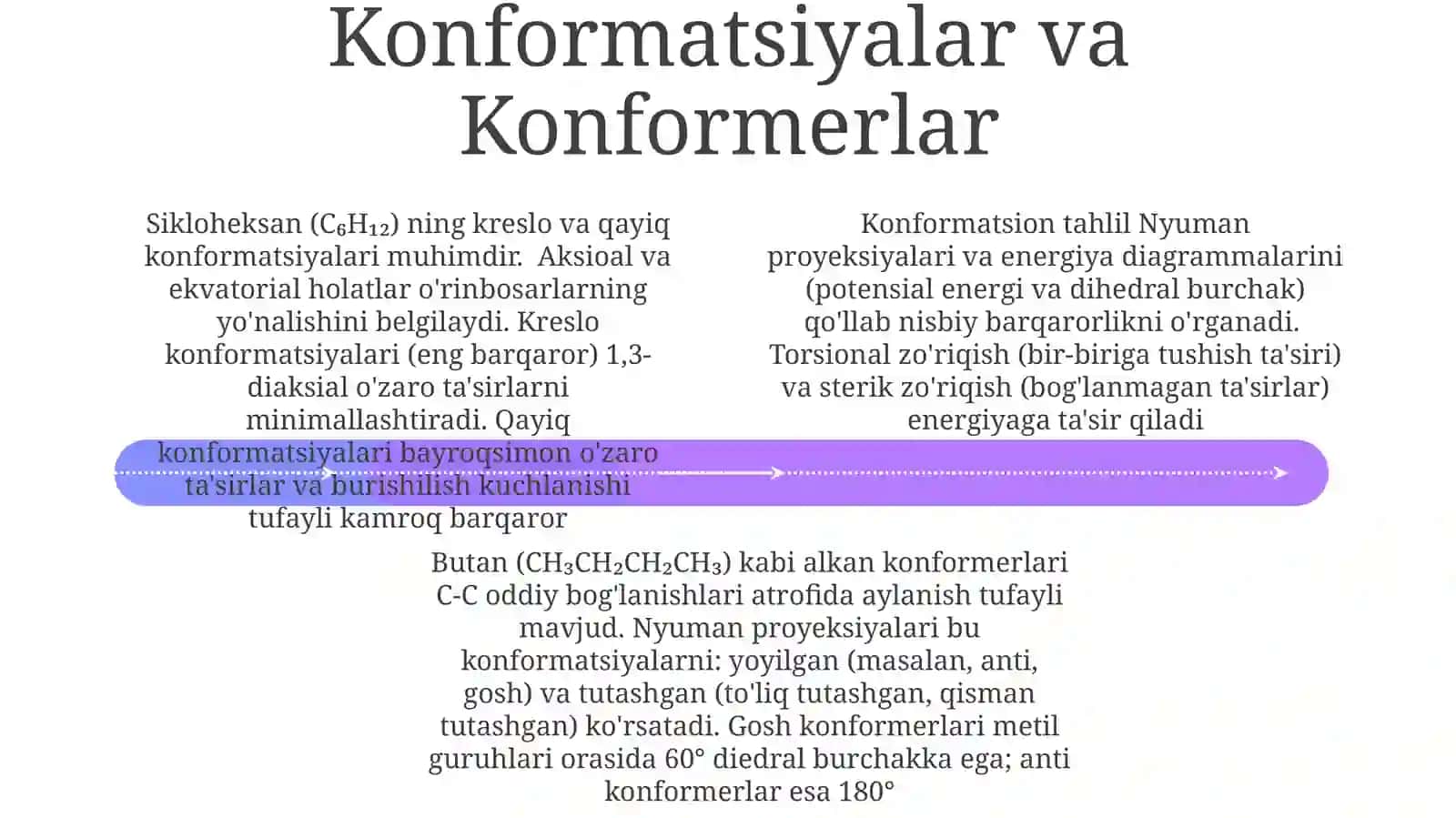 Alkanlarning konformatsiyasi va konforerlari 4