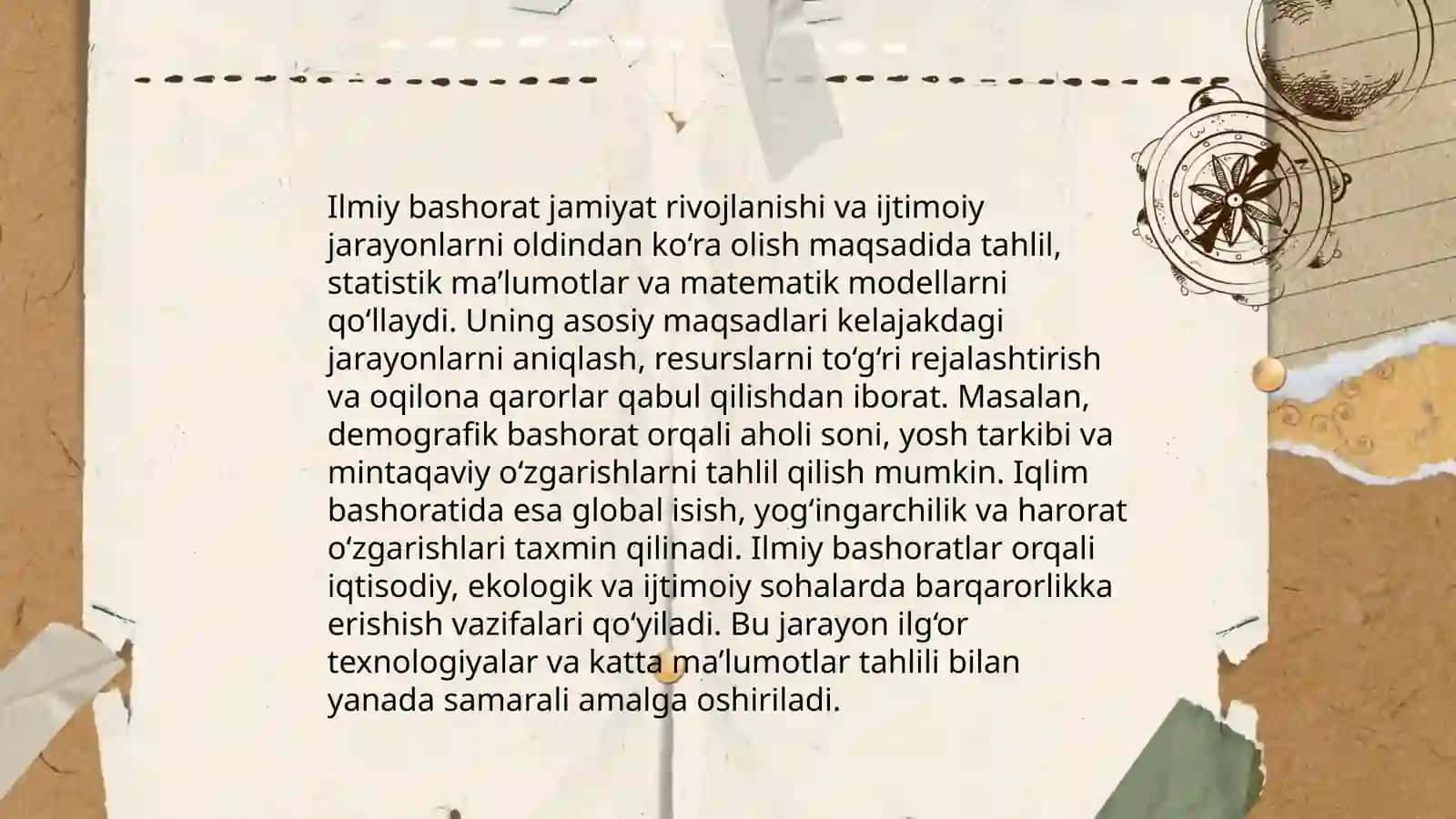 Ilmiy tadqiqotlarni prognozlash turish ilmiy bashorat uning ilmiy tadqiqotdagi oʻrni 4