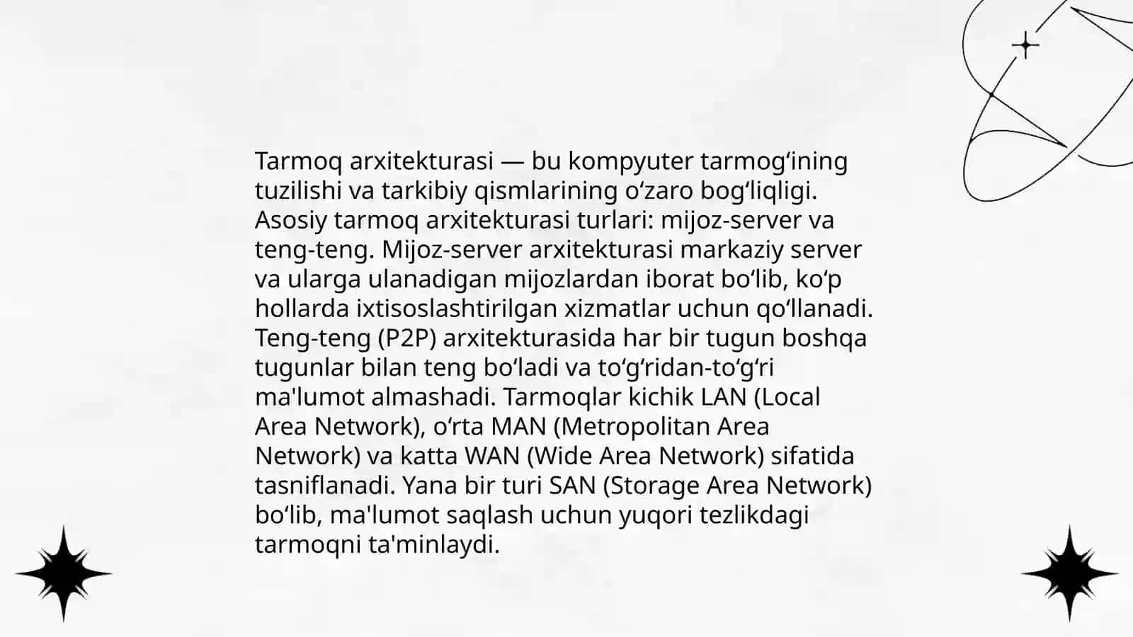 Kompyuter tarmoqlari haqida malumot 4