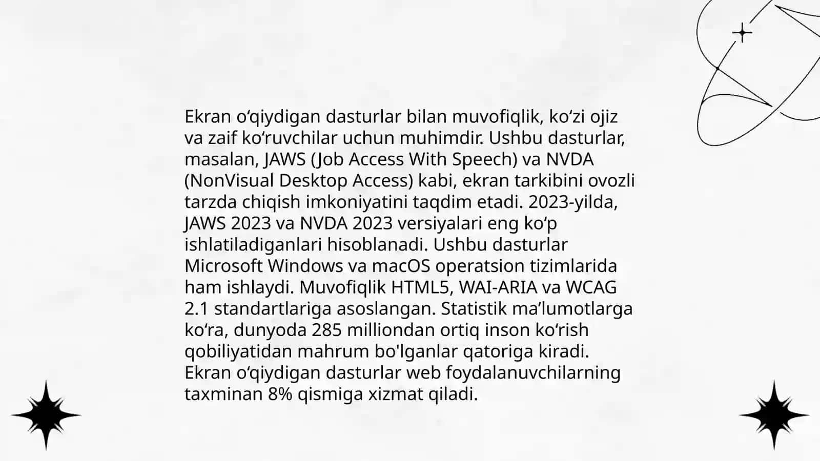 Nogironlar uchun operatsion tizimning o‘ziga xos xususiyatlari 4