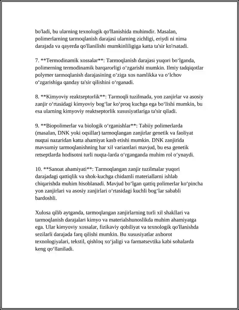 Tarmoqlangan zanjirlar. Kirxgof qoidalari Mirzaqulov Elbek 4