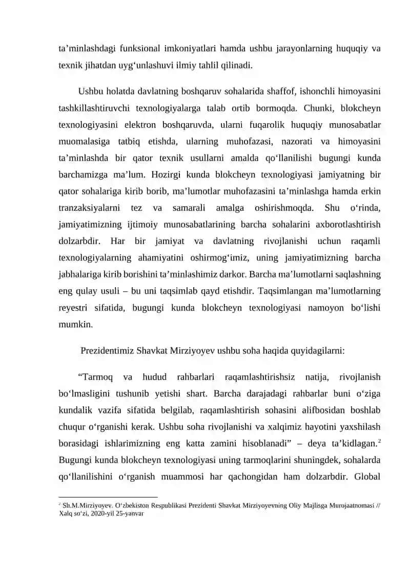 Elektron dalillar va blokcheyn ishonchlilikni ta`minlash  mexanizmlari 4
