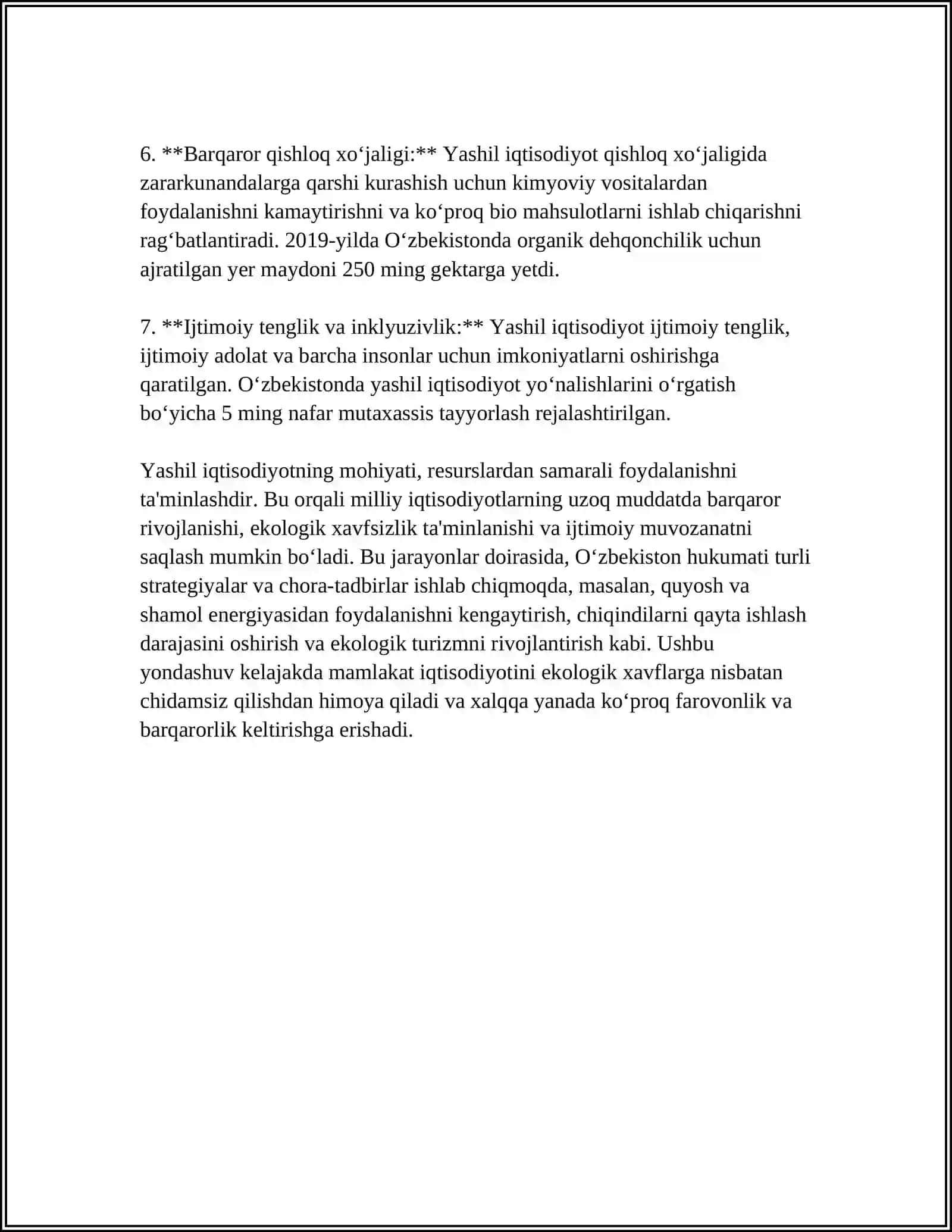 YASHIL IQTISODIYOTGA O'TISH JARAYONINI MOLIYALASHTIRISH 4