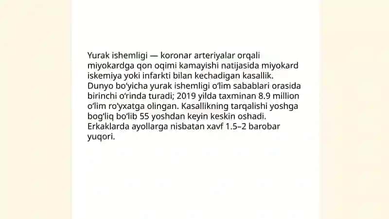 Yurak ishimligi kasalligi 4