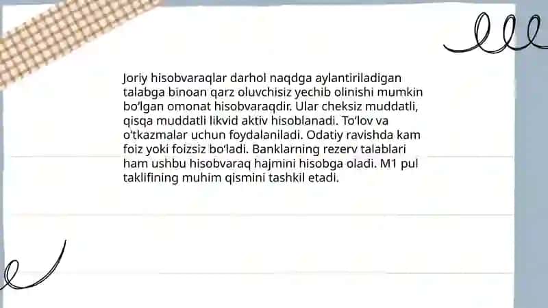 Likvid aktivlarning asosiy turlari 4