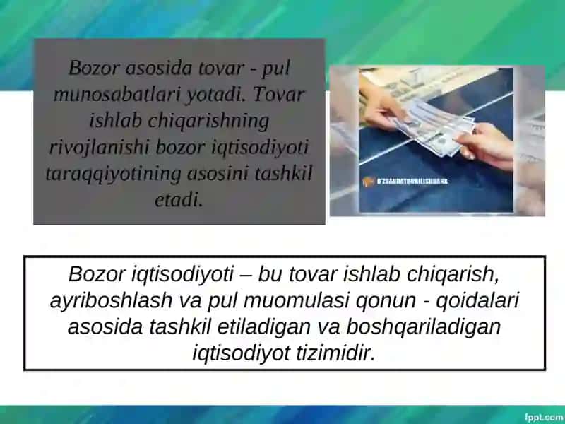 Bozor iqtisodiyotining mohiyati va asosiy belgilari 4