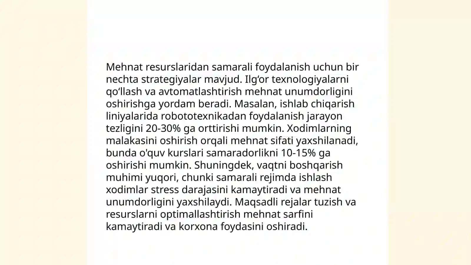 Mehnat bozori va korxonalarda mehnat resurslaridan foydalanish 4