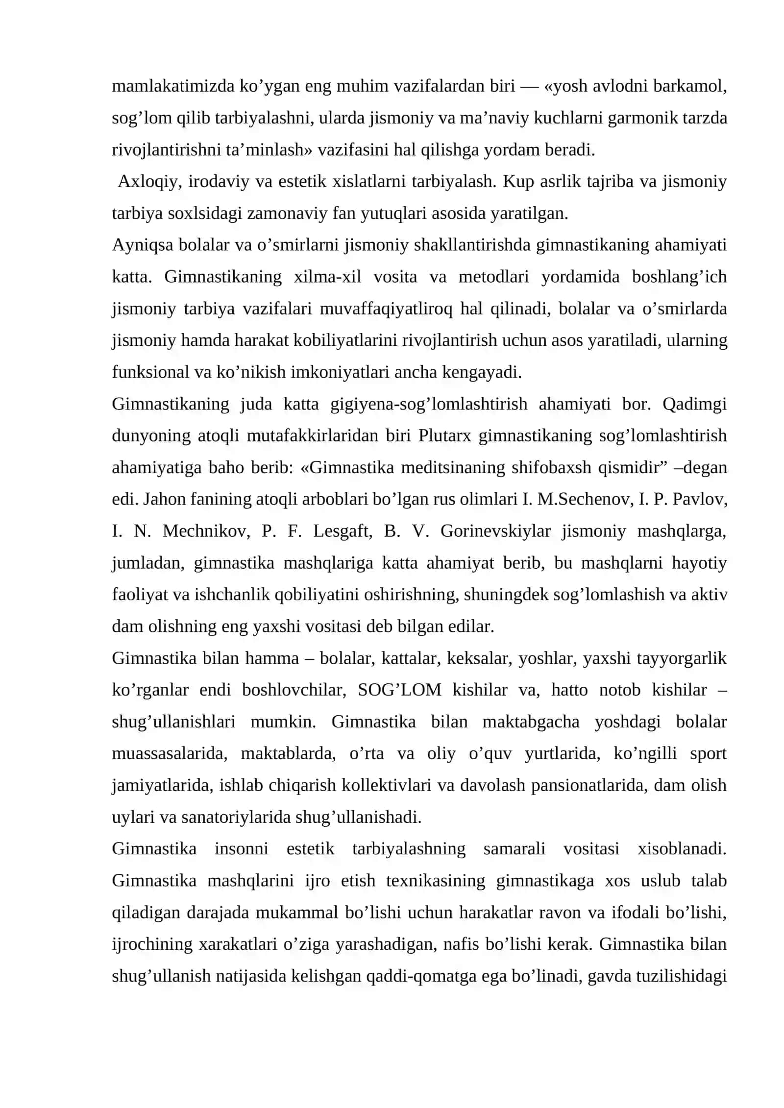 Gimnastika va uni oʻqitish metodikasi 4