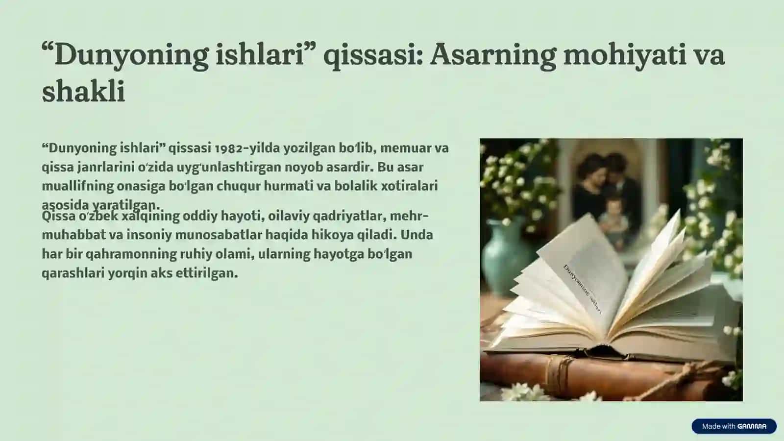 Oʻtkir Hoshimov va “Dunyoning ishlari” qissasi: Muallif hayoti va ijodi 4