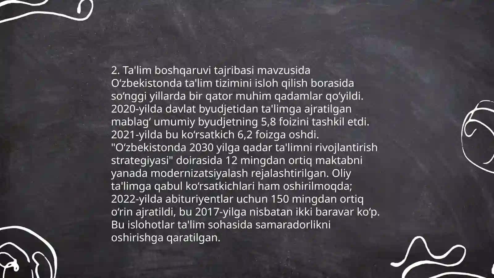Maktabgacha ta'lim tashkiloti rahbariga qo'yiladigan talablar 4