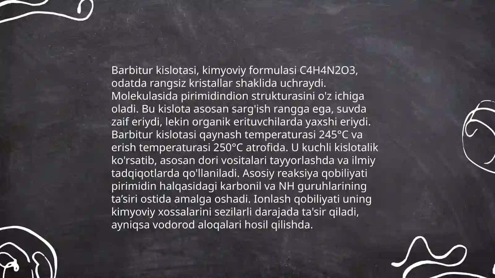 Barbitur kislota va uning asosida olingan dori vositalari 4