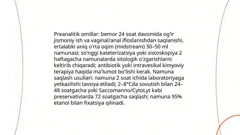 Siydikni sitologik tekshirish usullari 4