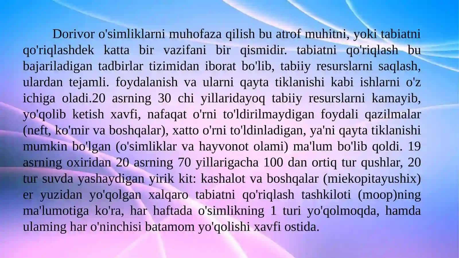 Dorivor o‘simliklarni himoya qilish va ulardan oqilona foydalanish 4