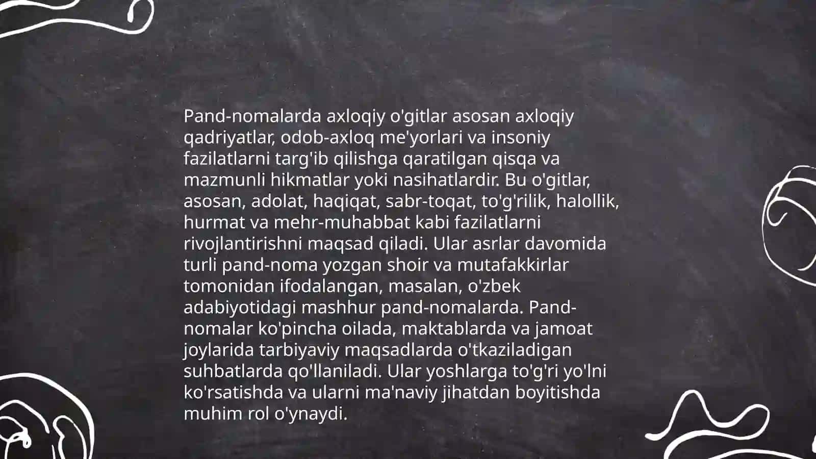 Qadimgi pand-nomalarning ta’lim-tarbiyaviy ahamiyati 4