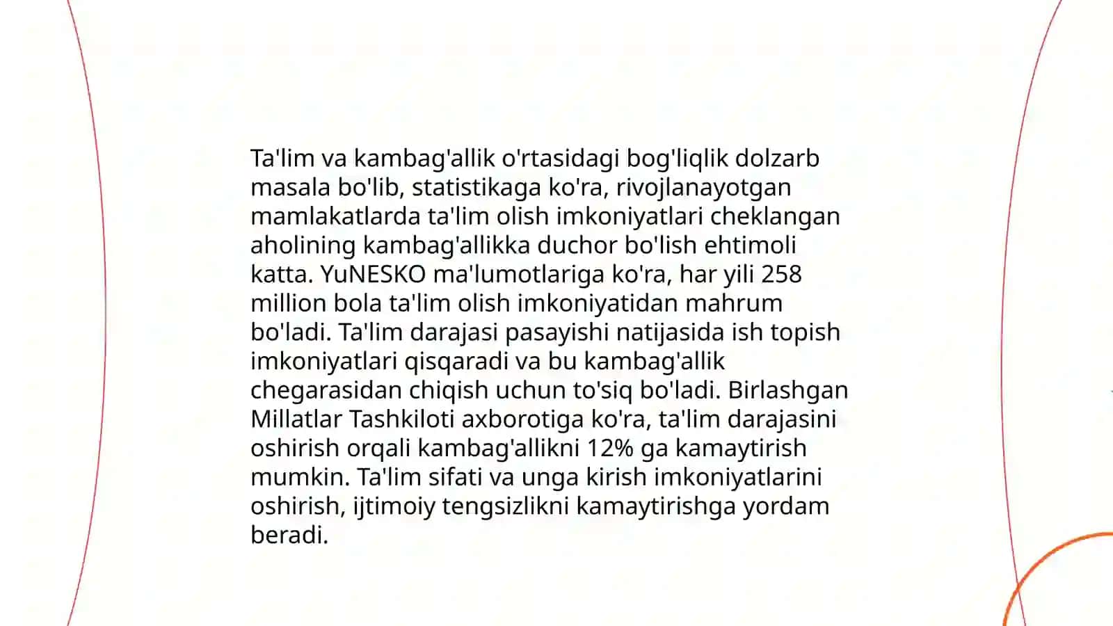 Kambag'allikning rivojlanayotgan mamlakatlardagi o'ziga xos sabablari 4
