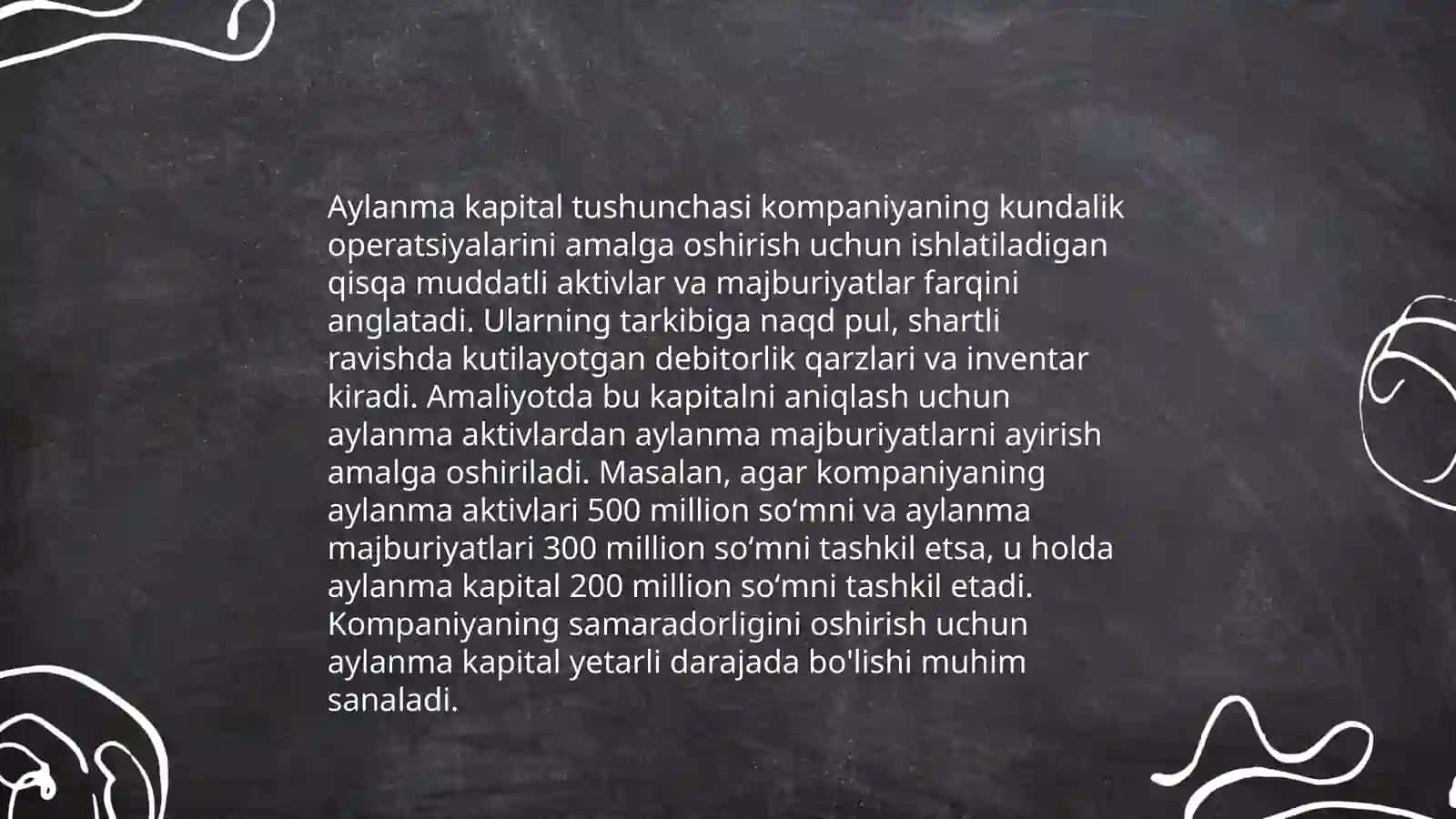 Asosiy va aylanma kapitaldan foydalanish samaradorligi 4