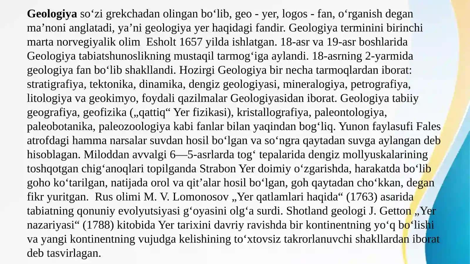 INSON EVOLYUTSIYASI VA OLD TARIX FANIDAN KURS ISHI 4