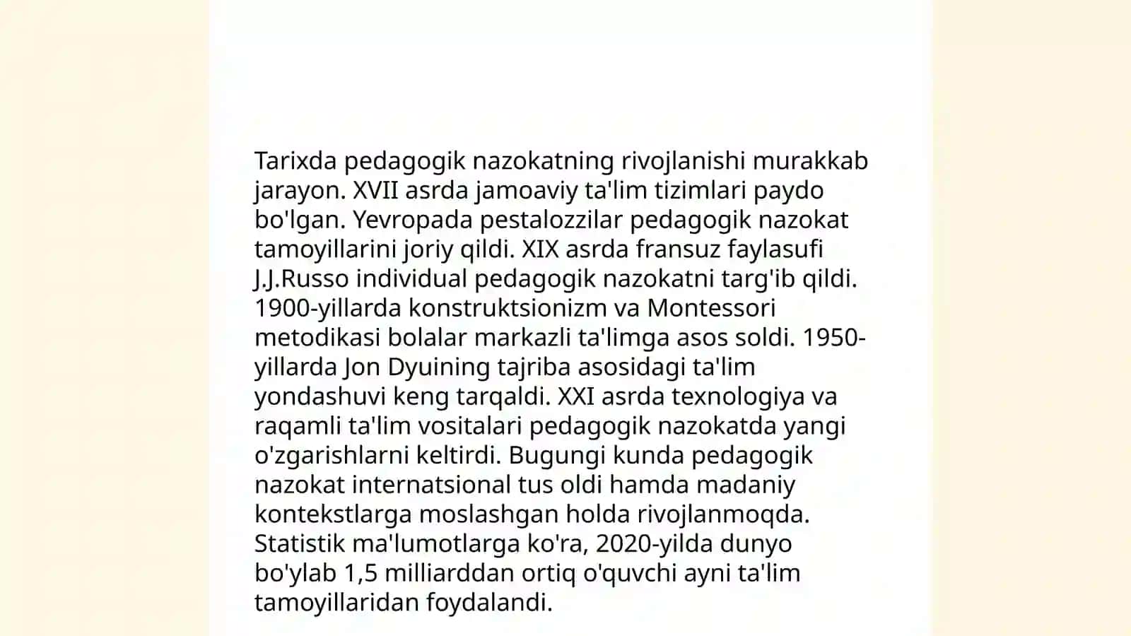 Pedagogik nazokat masalalarining tarixiy taraqqiyoti 4