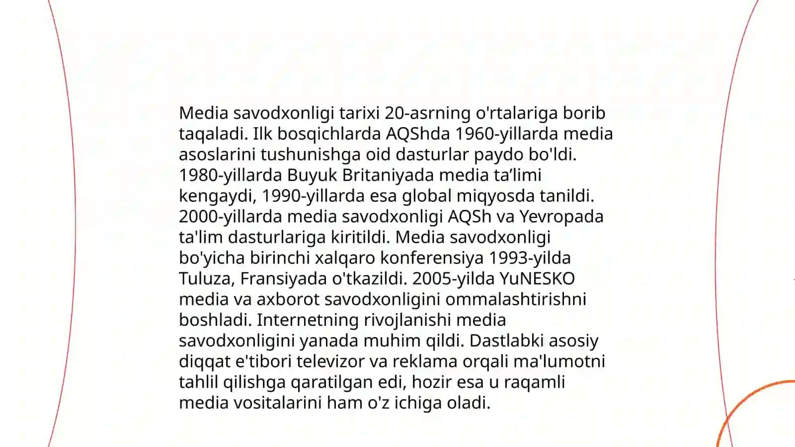 Mediasavodxonlikning asosiy tushunchalari va ahamiyati 4