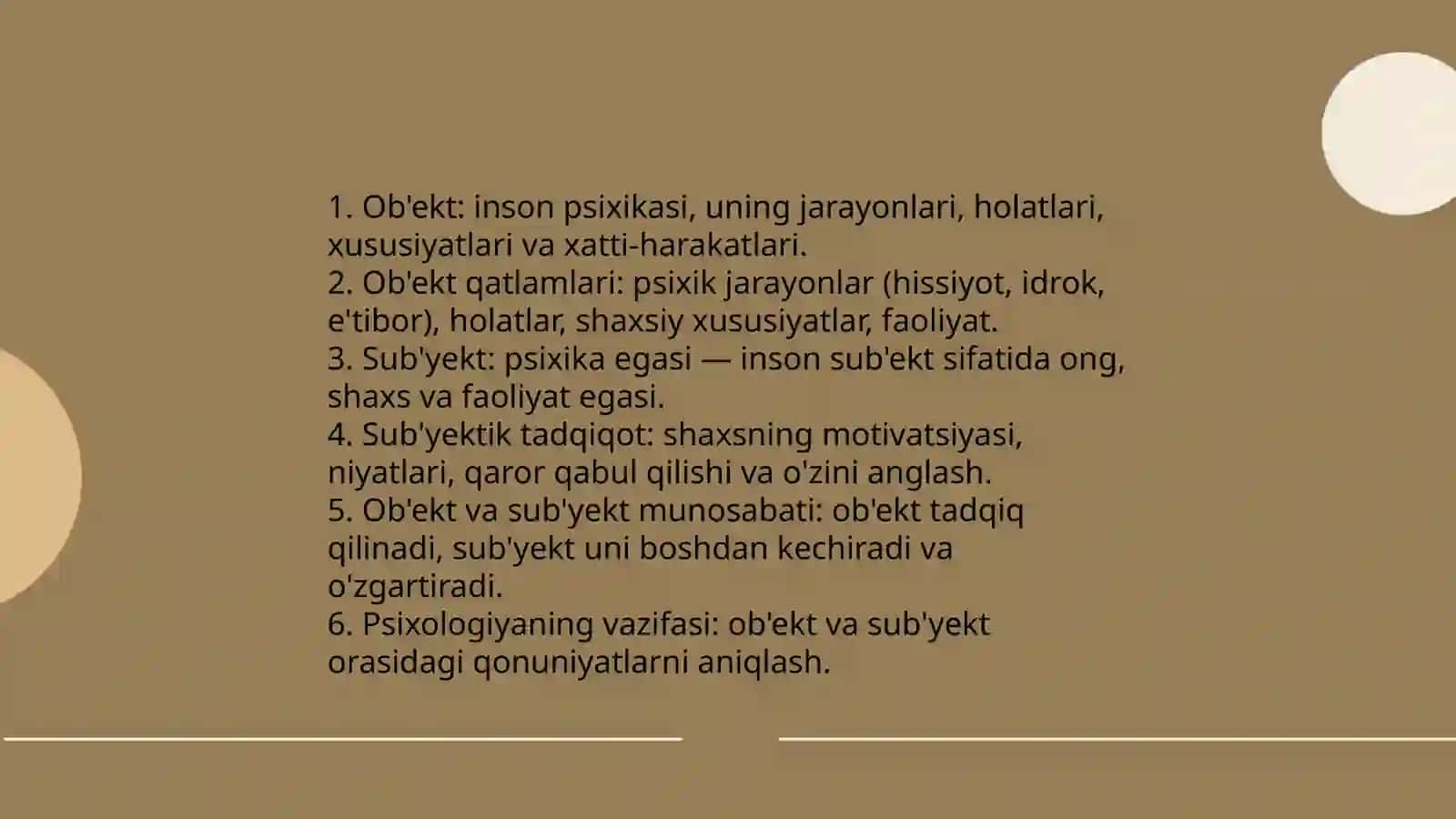 Psixolgiya fanining predmeti, vazifalari va metodlari 4