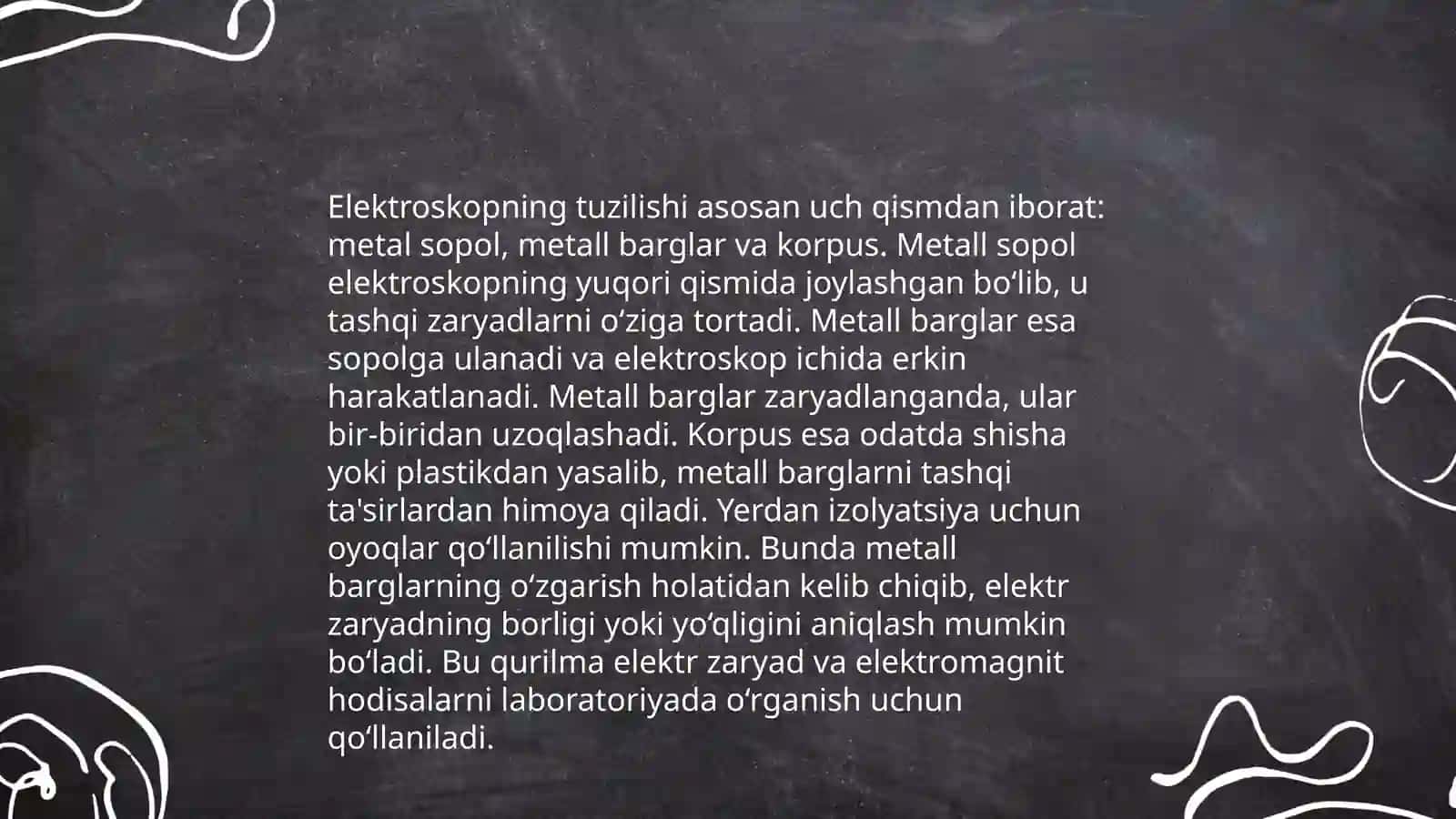 Elektroskop va Elektrometr 4