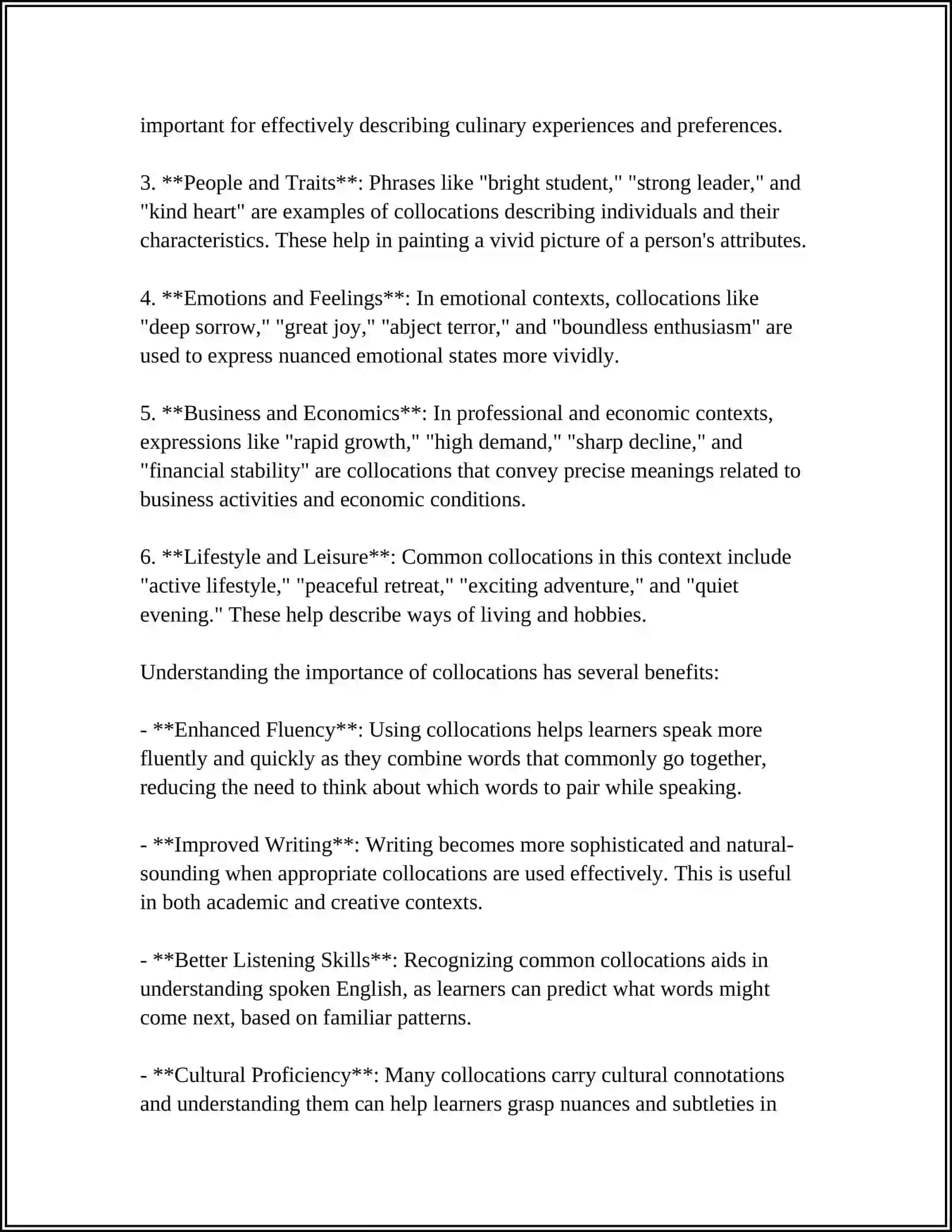 TYPES OF COLLOCATIONS 4