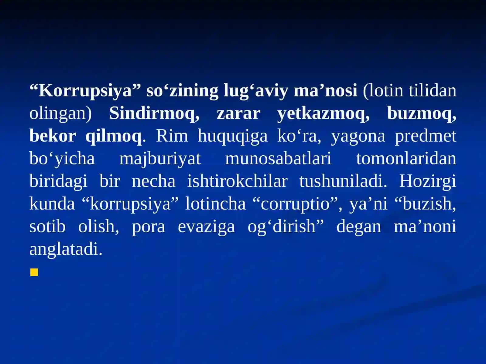 Korrupsiya tushunchasi va uning ko‘rsatkichlari 4