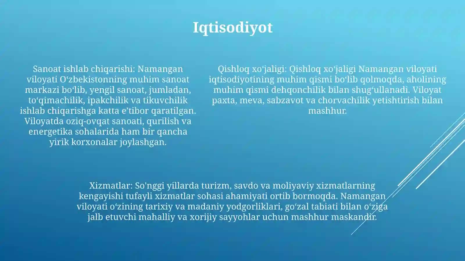 Namangan Viloyati Statistikasi 4