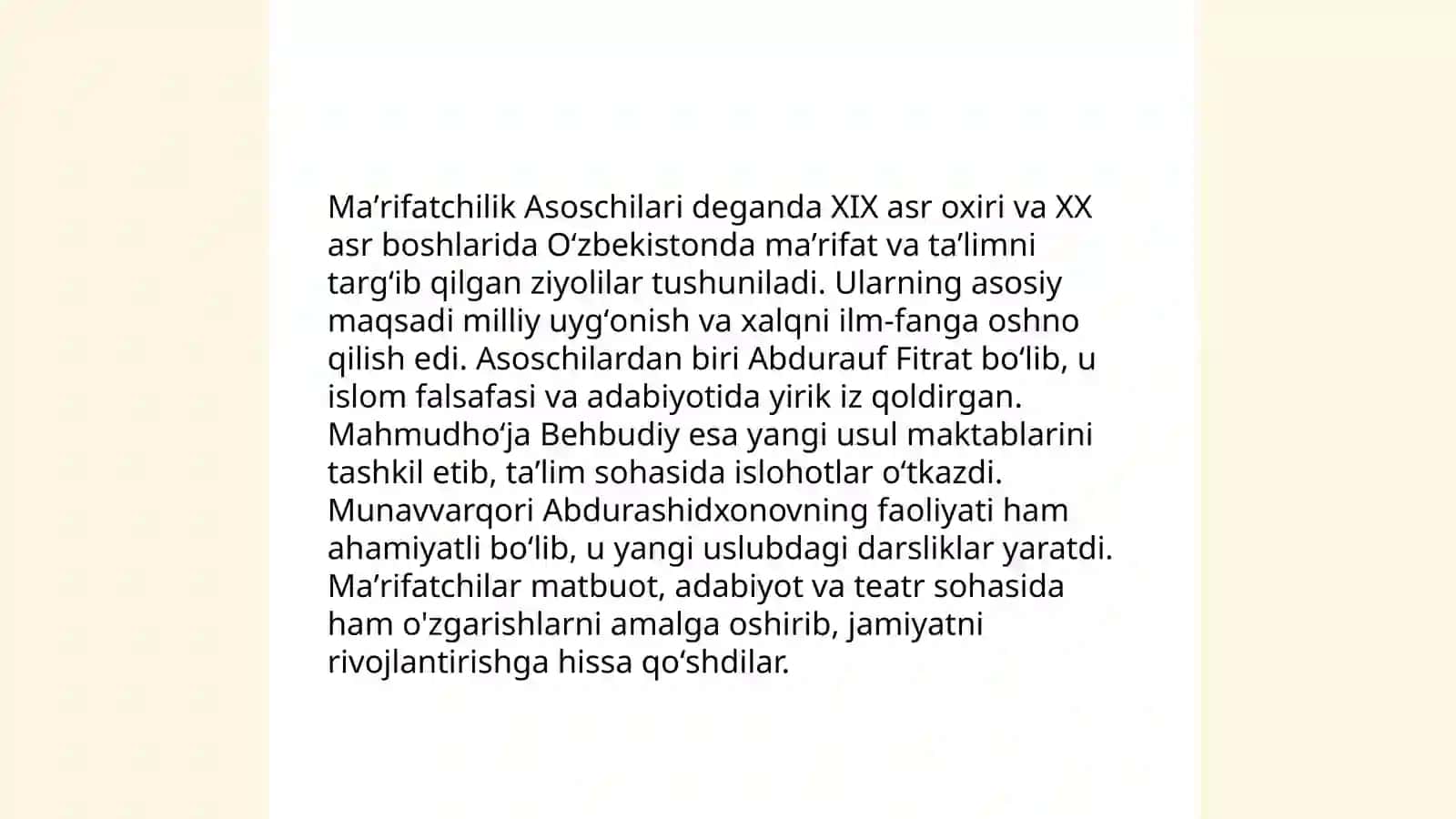 Menga Gʻarb maʼrifatchilik adabiyoti prezintatsiya 4