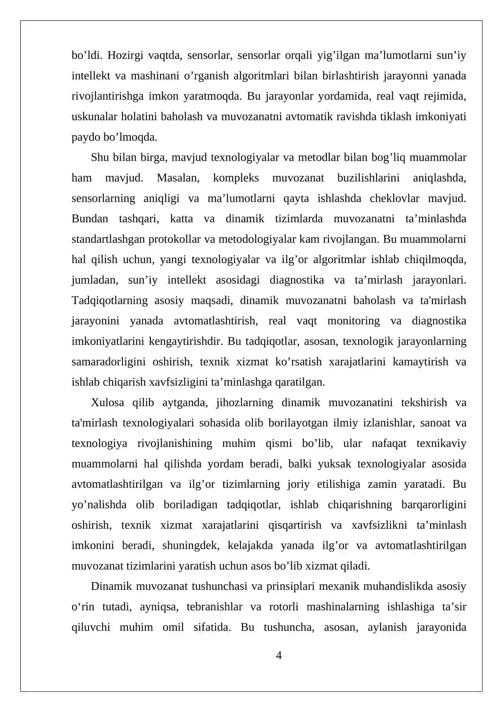 Dinamik muvozanat va jihozlarda dinamik qayta ishlash mexanizmlari 4