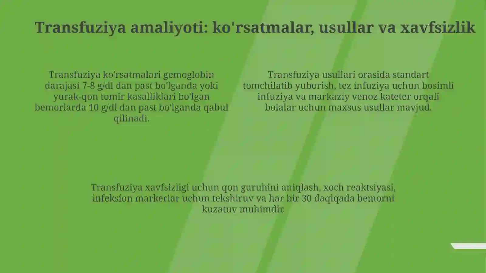 Qon kasalliklari gemokompanent terapiya 4