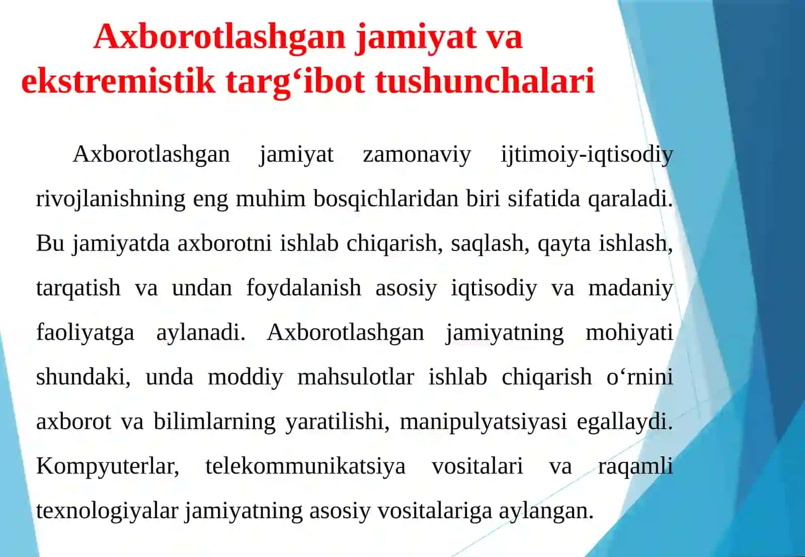 Axborotlashgan jamiyatda ekstremistik targ‘ibotning ijtimoiy xavfi 4