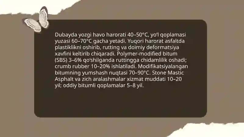 Dubay yo‘l qoplamalari sifatini baholash TRMP-701U 4