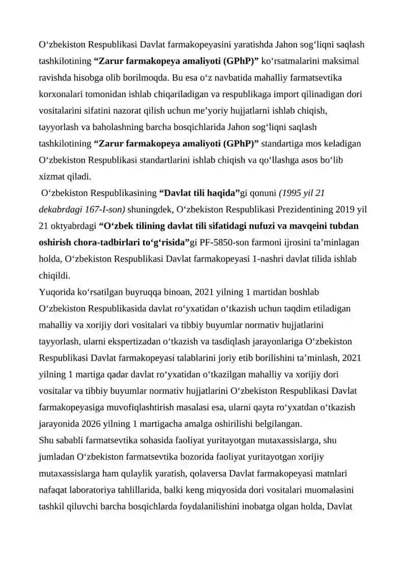 DORI VOSITALARINING SIFATINI BOSHQARISH 4