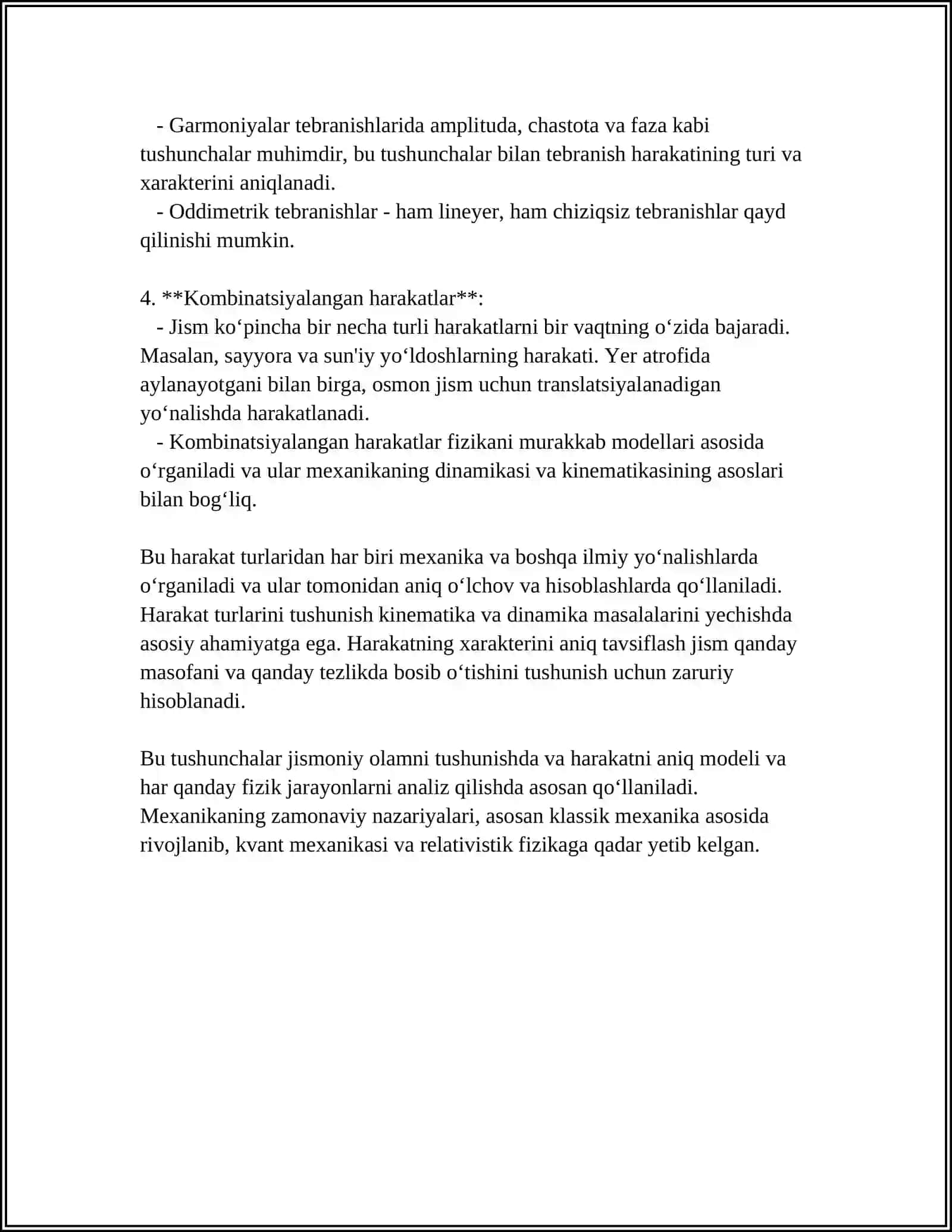 TEZLIKLAR ONIY MARKAZI YORDAMIDA JISM NUQTALARINING TEZLIKLARINI ANIQLASH 4