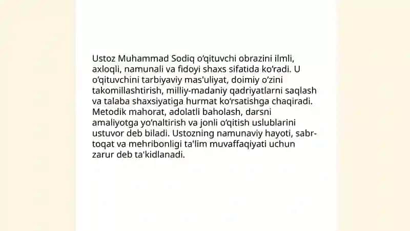 Muhammad Sodiq Qoshg‘ariyning pedagogik qarashlari 4