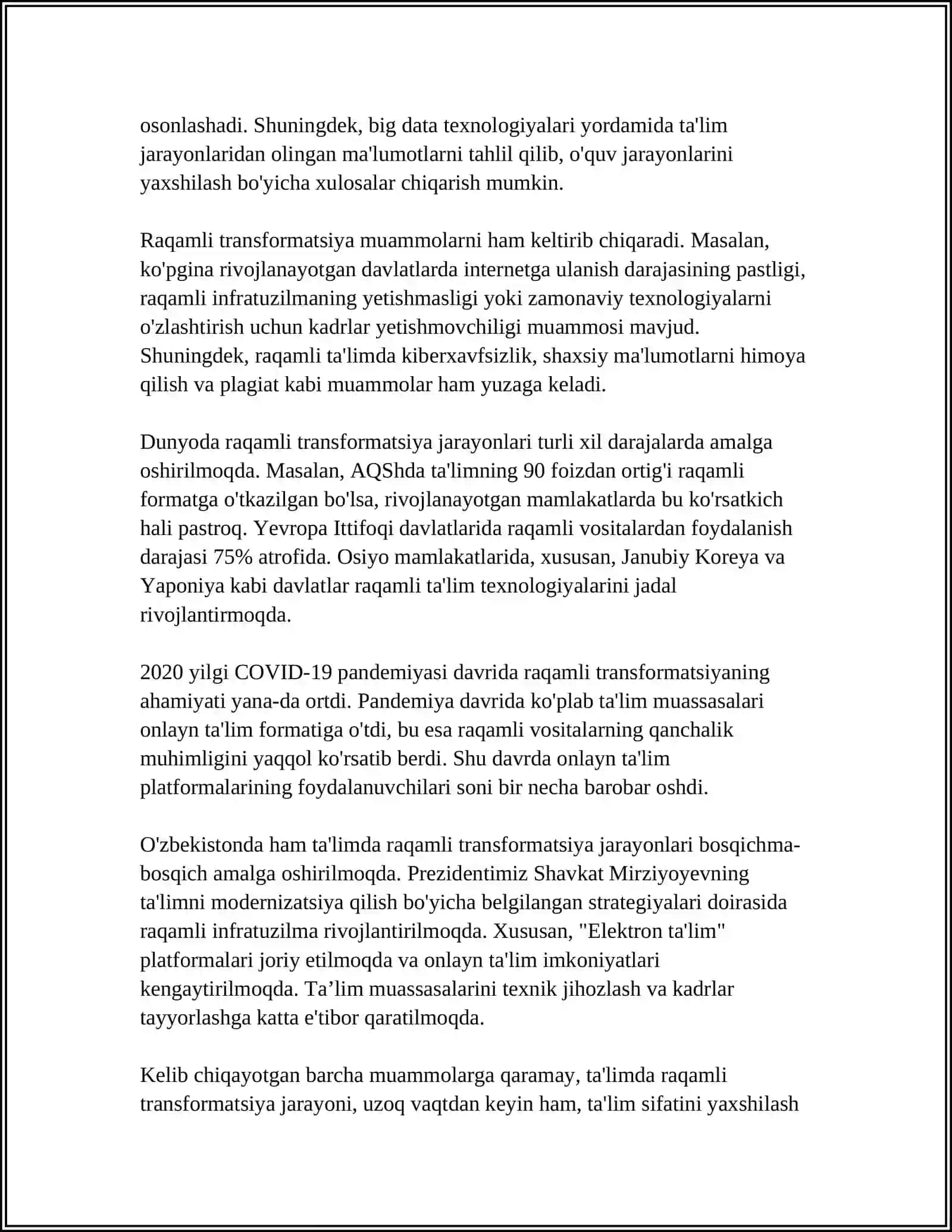 TA'LIM SOHASIDAGI DAVLAT SIYOSATINING USTUVOR YO'NALISHLARI 4