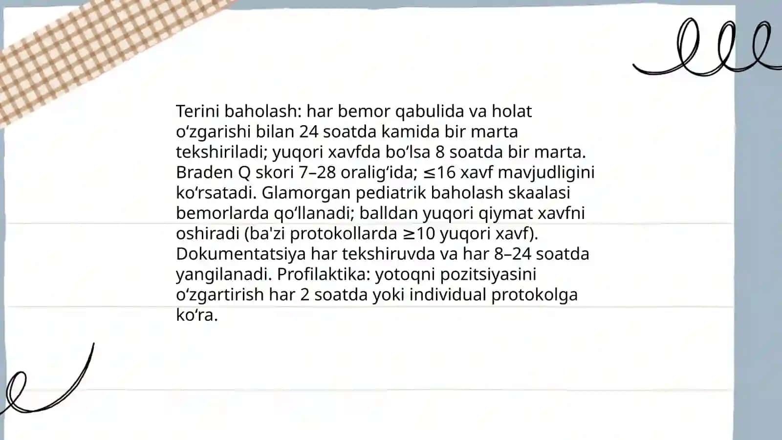 Yotoq yaralarining sabablari va xavf omillari bemor bolalarda 4