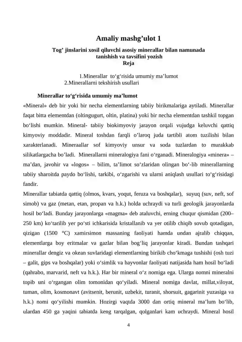 Muxandislik geologiyasi fani uslubiy ko‘rsatma 4