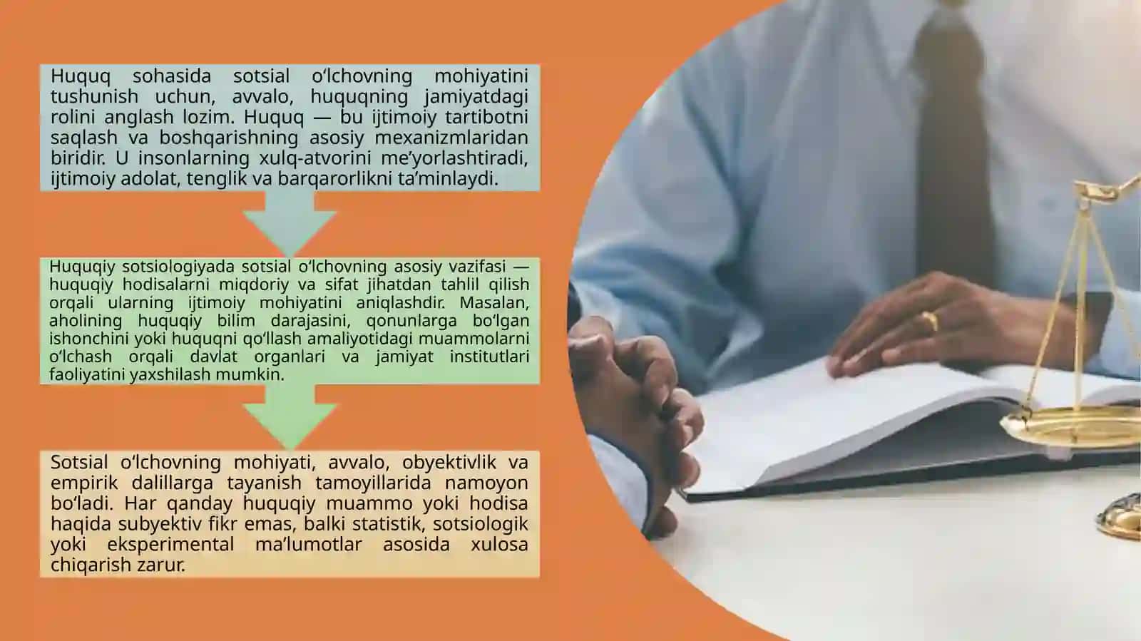 HUQUQ SOHASIDA SOTSIAL O‘LCHOV DARAJALARI VA USULLARI 4