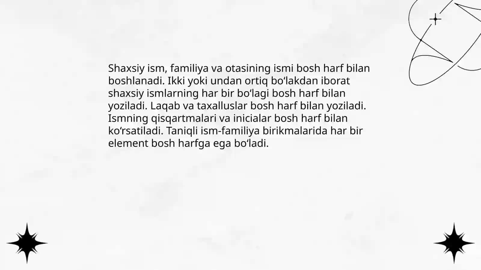 Bosh harflar imlosi 4