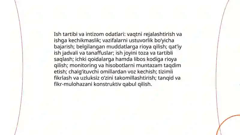 Kasbiy malaka va doimiy yangilanish odatlari 4